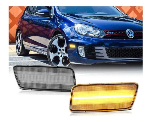 Golf Gti Mk6 2010 - 2014 Juego Par Faro Cuartos Led Len Amb