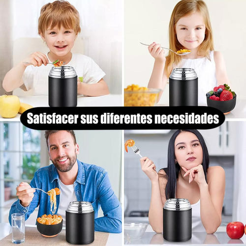 Termo Portatil Comida Caliente Fría Sopa Acero Inox. 500ml