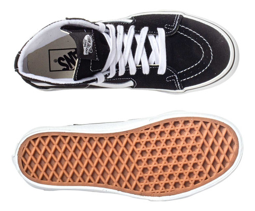 Tenis Vans Sk8 Hi Tapered Stackform - 5jmkbmx - Negro - Mujer