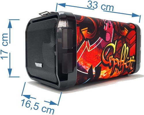 Parlante Portatil Bluetooth Usb Aux Novik Adventure 5
