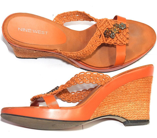 Zapatillas De Vestir Nine West, Color Naranja