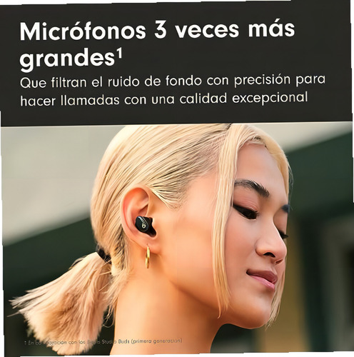 Beats Studio Buds + | Audífonos Inalámbricos De Verdad Con Color Negro/Oro