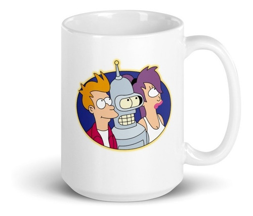 Tazón - Futurama - Leela, Fry & Bender