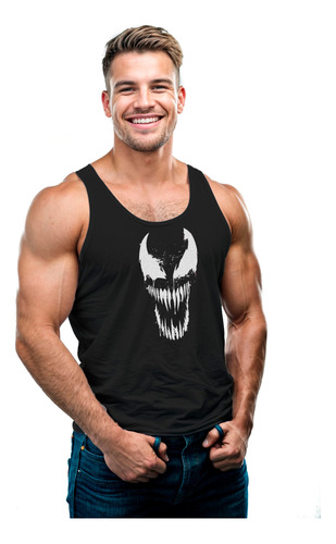 Camiseta Tank Top P/hombre Estampada P/gym Fitness Venom