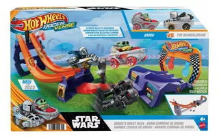 Hot Wheels Racerverse Pista Star Wars Carrera Espacial Color Multicolor