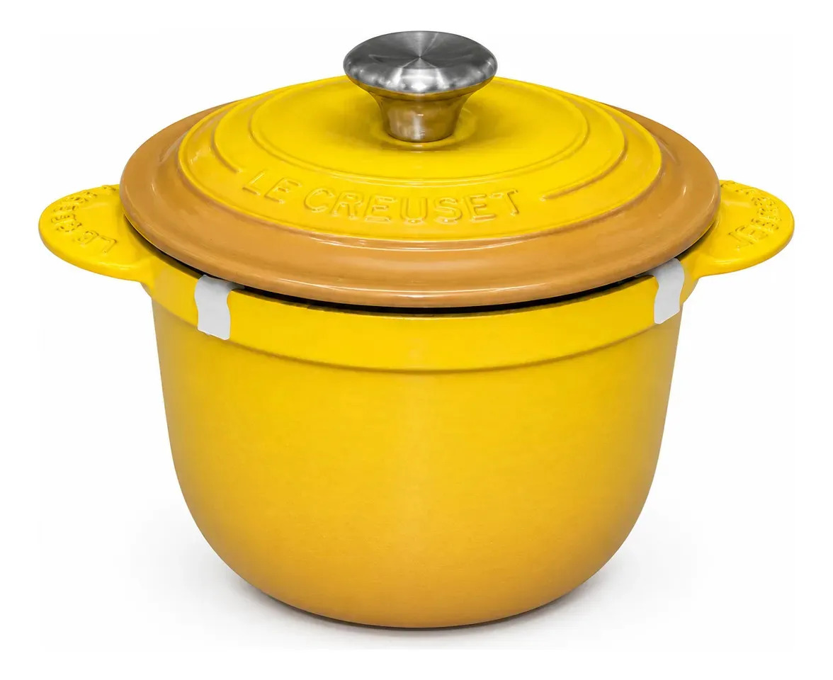 Panela Arroz Sem Tampa Interna 18cm Le Creuset Amarelo Nectar