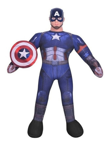 Muñeco Capitan America Tela Soft Con Sonido