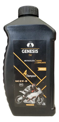 Aceite Genesis 4 Tiempos Sae 20w-50 Api Sg Ma2 Caja 12pz