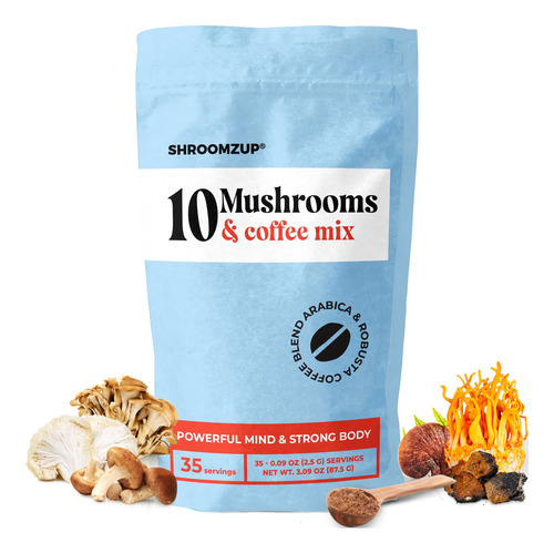 Shroomzup Cafe De Champinones Instantaneo Con 10 Champinones