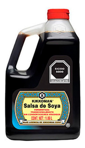 Salsa Soya Kikkoman Tradicional 1.89 L Sin Conservadores