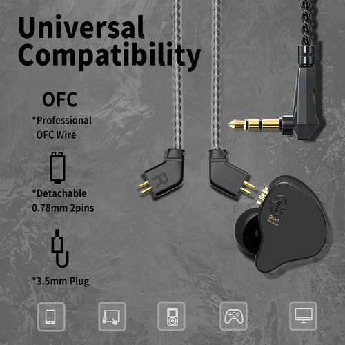 Fones De Ouvido Com Fio Ccz Melody, Fones De Ouvido Intra-au