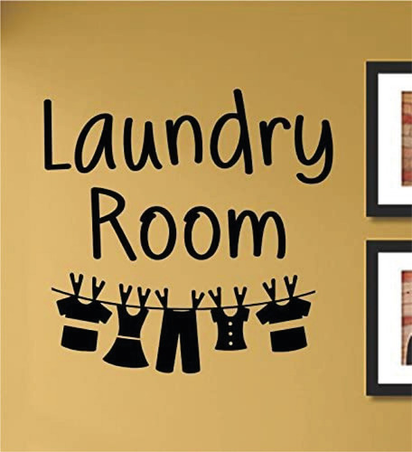 Lavanderia Sala De Lavado Laundry Diseño Vinilo Decorativo