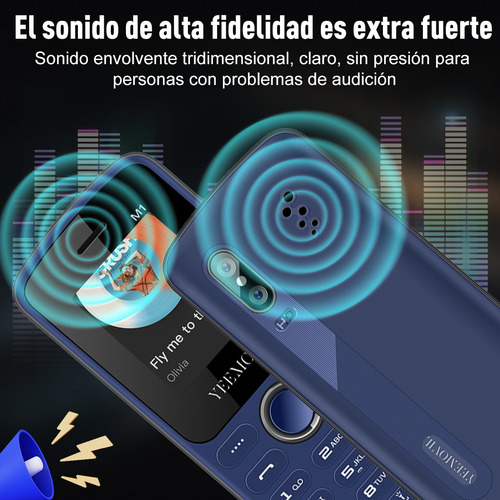 M1 Telefono De Basicos Twl Para Personas Mayores De Tapa Basico Dual Sim Economico