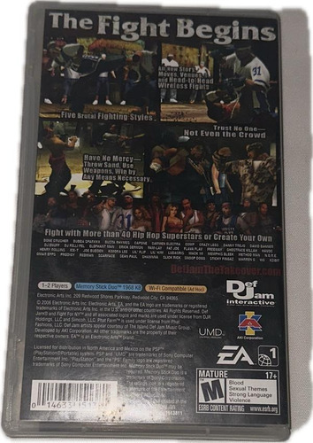 Def Jam Fight For Ny The Takeover - Psp (Reacondicionado)