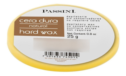 Passini Cera Dura Natural 25g