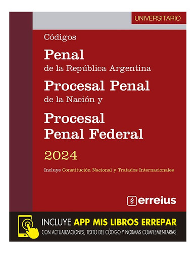 Cód Penal Y Procesal Penal Nación + Federal - Universitario