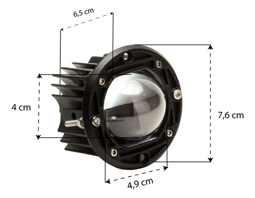 Farol Angel Eye De Embutir Led Duas Cores Tarponn Off Road