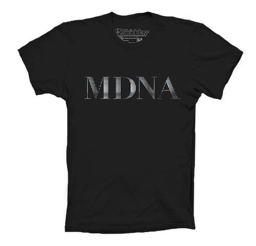 Madonna Playeras Mdna Silver Logo