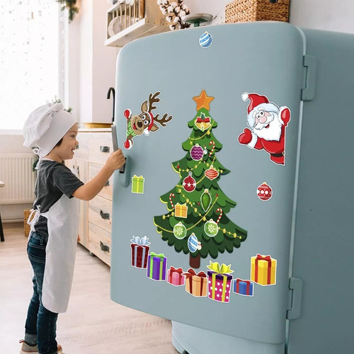 Y1b Manes De Árbol De Navidad Para Refrigerador,pegatinas