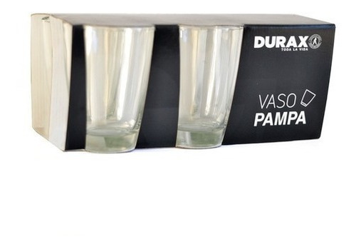 Pack X 6 Vasos De Vidrio Pampa 400cc De Capacidad