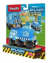 Comprar Trencity Locomotora De Madera Personaje Splash Tren Educando Color Celeste
