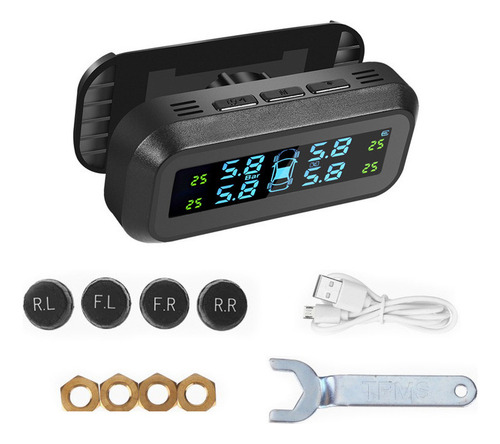 Solar Tpms Sistema De Monitoreo De Presión Auto Neumáticos