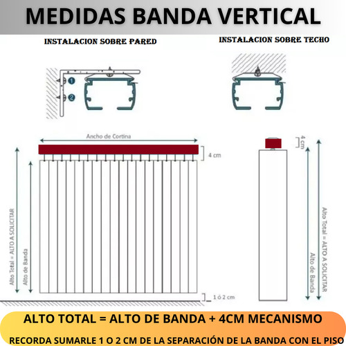 Banda Vertical Bout Fdevidrio El+térmico 1.25x1.70 Pack X 2 Negro