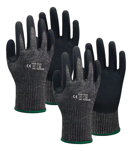 Par Guantes De Seguridad Uso Rudo, Mxgbc-007, 2 Pares, L, Ne