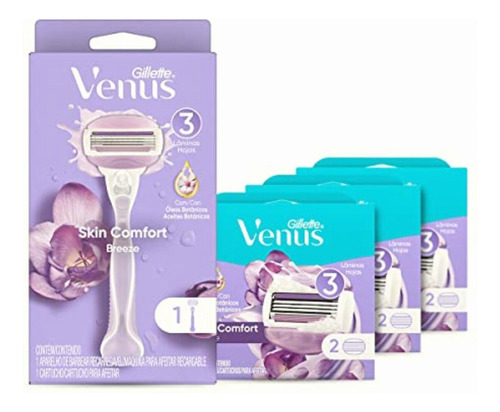 Pack Gillette Máquina Para Depilar Recargable Venus Breeze