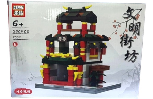 Templo Ninja Bloques Construcción Armables