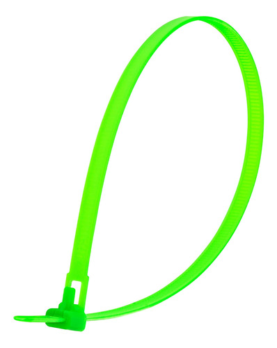 14 Inch Estandar Verde Fluorescente Cable Reutilizabl Lazo 