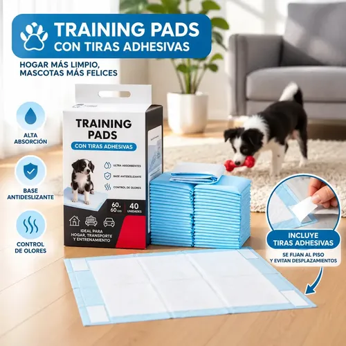 Paños Ultra Absorbentes Autoadhesivos Perros Cachorros X 40 Un 60 X 60 Zaleas Mascotas Adiestramiento Super Absorbentes Comodo Seguro Contra Malos Olores Hipoalergenicos Cuidado Especia