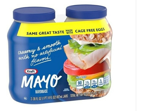 Kraft Mayonesa 2 Pk/850.5 G - g a $33