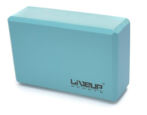 Bloco De Yoga - 22,8x15,2x7,6cm Cor Azul Liveup Sports