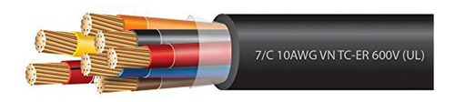 Cable Soow 10/7 Cable De Potencia Y Portable. Riel De 30 Mts