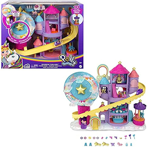 Mattel® Polly Pocket Rainbow No Funland Theme Park