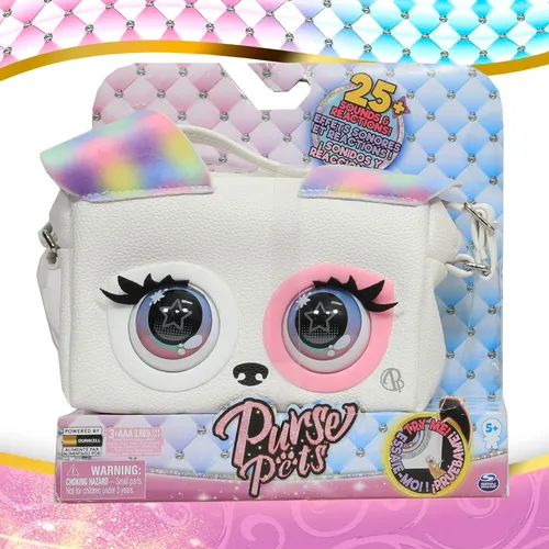 Purse Pets Bolsa Interactiva Mascota Parpadea Y Canta Color Rainbow Pup Exclusiva / Perrita