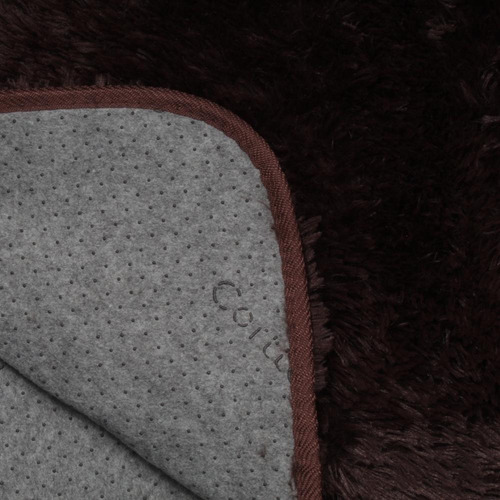 Tapete Moscou Corttex 100x140 Cm Marrom Para Sala E Quarto