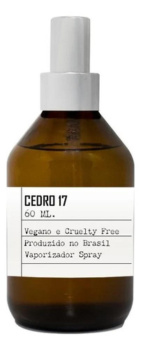 Perfume Cedro 17 - 60ml Vegano E Cruelty Free