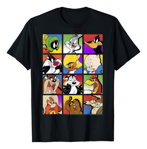 Playera Con Caja De Disparo Grupal De Looney Tunes