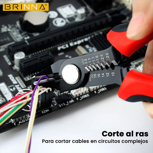 Mini Pinza Alicate Precisión Brinna Micro Corte Pelacable