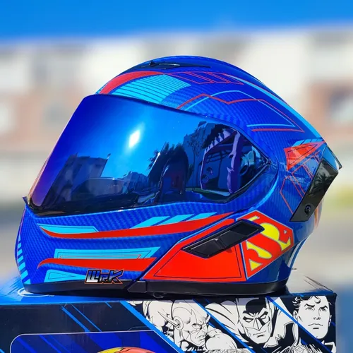Casco moto superman hotsell