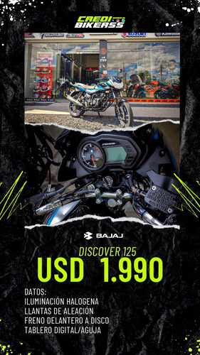 Imagen 2 de 5 de Moto Bajaj Discover 125cc 0km 2021