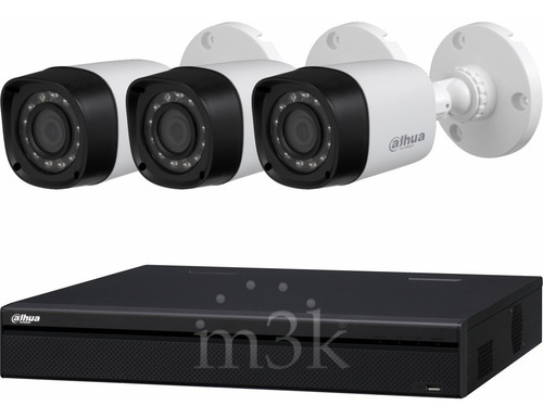 Imagen 10 de 10 de Kit Seguridad Dahua Dvr 4 + 3 Camaras Exterior 720p 1mp