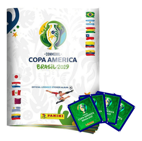 Album Copa America Brasil 2019 + 100 Sobres Laminas Al Azar