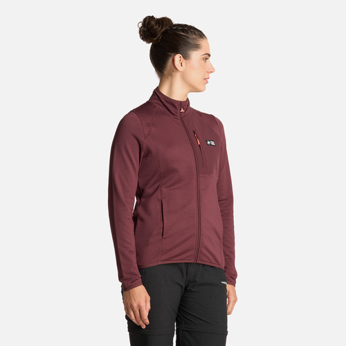 Polerón Mujer Taina Full Zip Burdeo Haka Honu I25