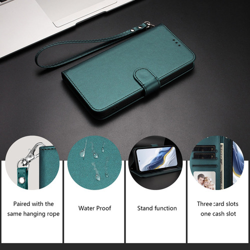 Funda Para Oppo Reno 12 5g/12 Pro 5g/12f 5g/12f 4g/12f 5g/12fs 5g A Prueba De Golpes, Cartera De Piel, 3 Ranuras Para Tarjetas, Bolsillo Para Efectivo