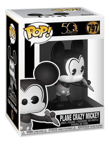Imagen 3 de 3 de Funko Pop! Disney: Archives - Avión Crazy Mickey, Multic Fkb