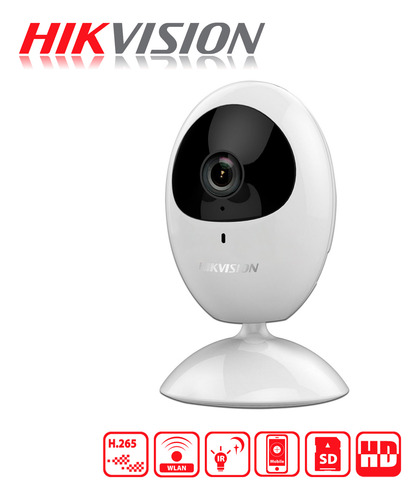 Camara Wifi Ip Cubo Hikvision 2mp Microsd 128gb Microfono
