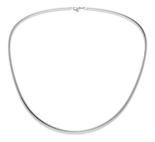 Cadena De Plata Ley 925 De 50 Cm Veneciana Mujer Agálea Color Plateado